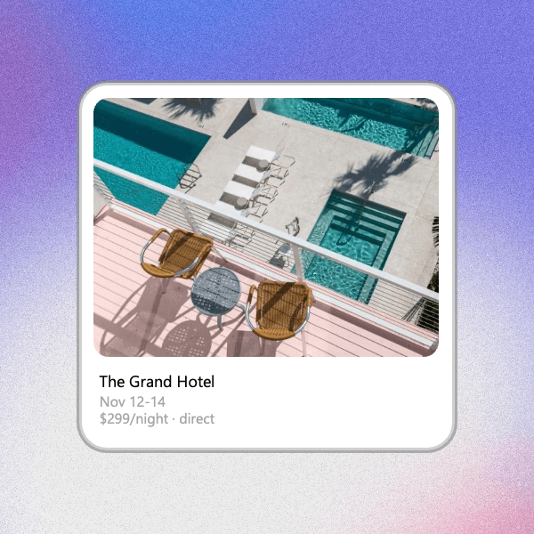 ChatGPT Hotel Card