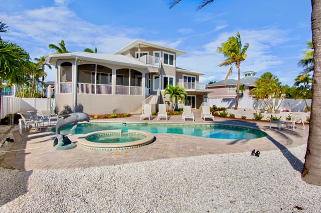 Swim and unwind in pool and spa
