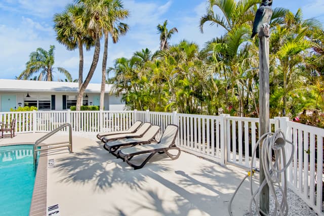 Poolside Loungers, Outdoor Shower
