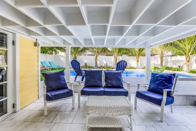 Covered Patio Seating Area