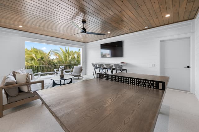 Top Floor - Covered Outdoor Living Area - Ping Pong