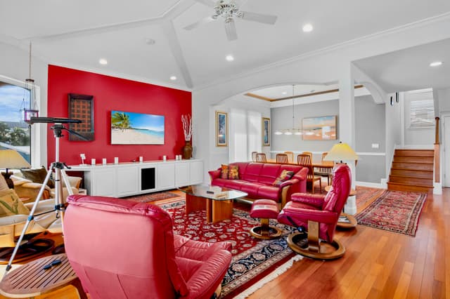 Comfortable lounge area for relaxing
