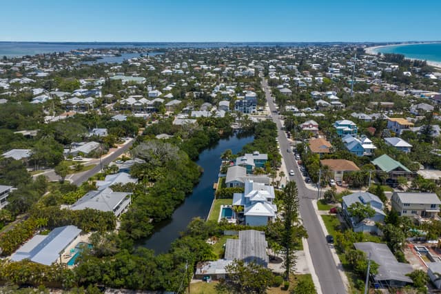 Stunning aerial view of property