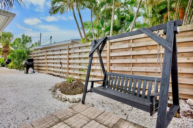 Outdoor Swing Seating Area