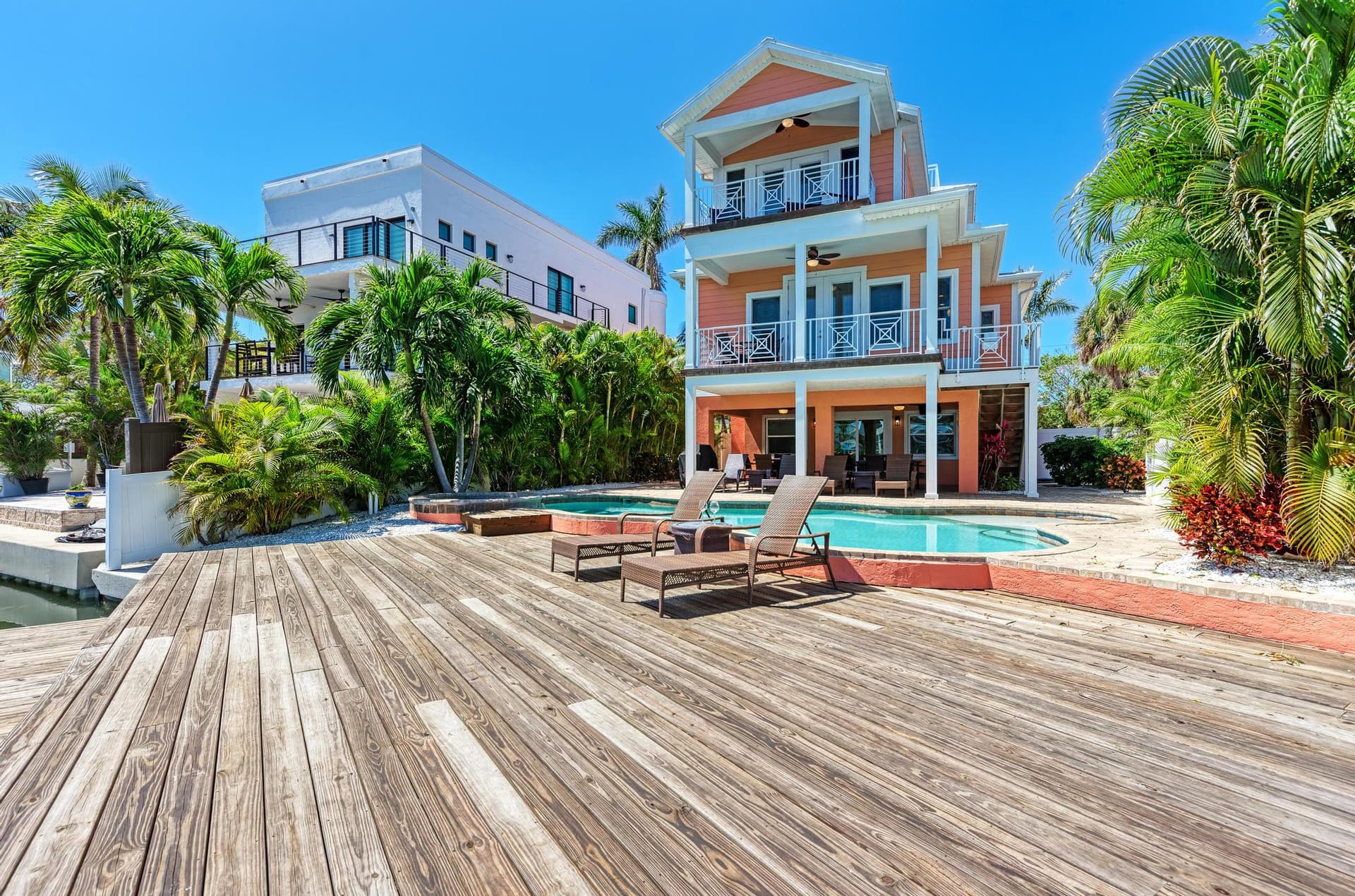 Pool Lounge Area - Anna Maria Island Locals