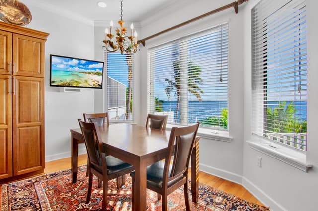 Additional dining space for guests