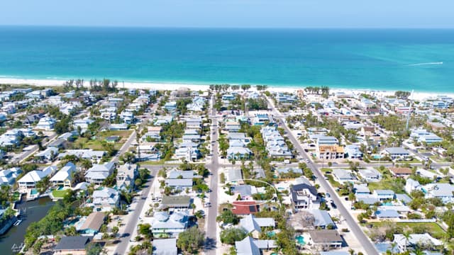 High view of location near the beach