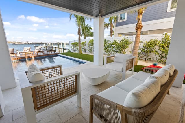 Poolside Lounge Area