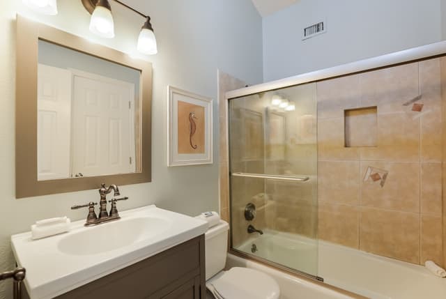 Bathroom with Glass Shower