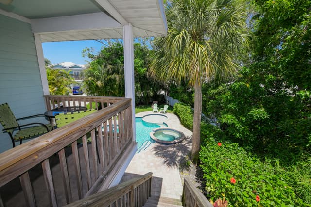 Large Private Tropical Backyard