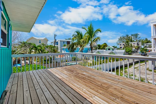 Large outdoor deck