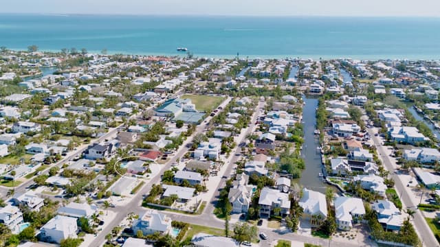 High view of location near the beach