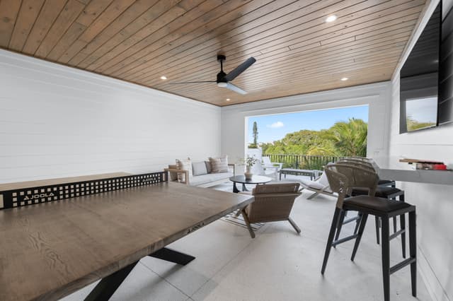 Top Floor - Covered Outdoor Living Area - Ping Pong