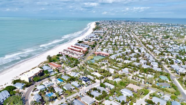 Aerial View to the Beach
