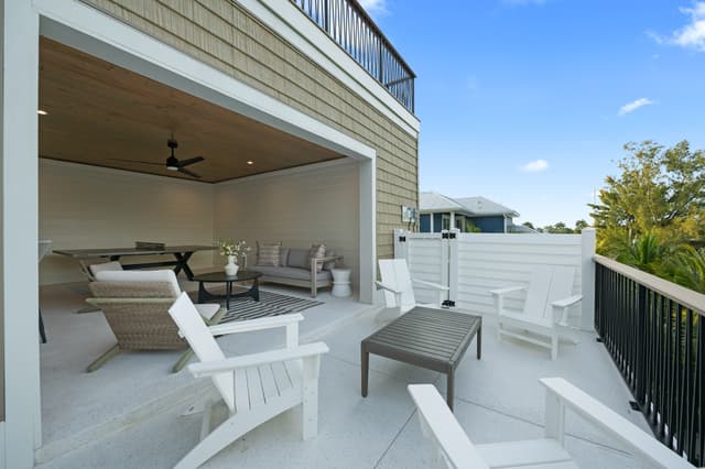 Top Floor - Covered Outdoor Living Area - Ping Pong
