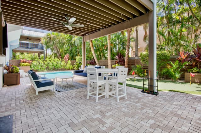 Outdoor Dining Area and Living Area