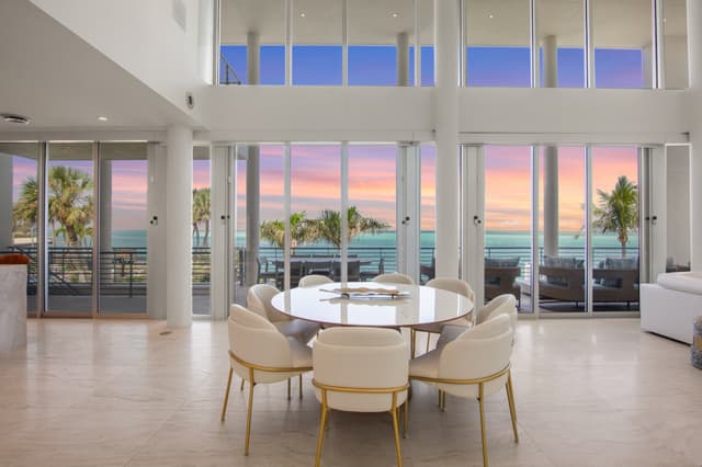 Dining Area with sweeping Sunset views