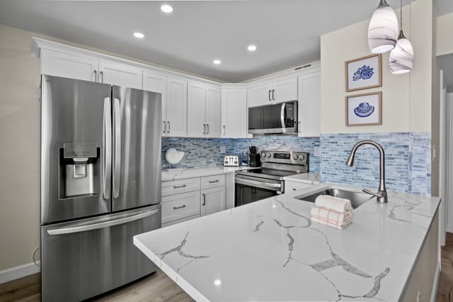 Modern kitchen with all appliances