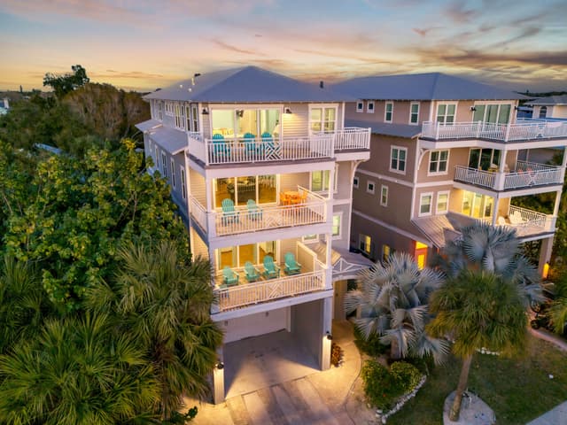 Coastal facade with tropical charm