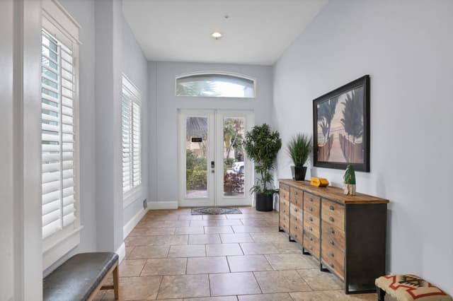 Bright hallway with coastal charm