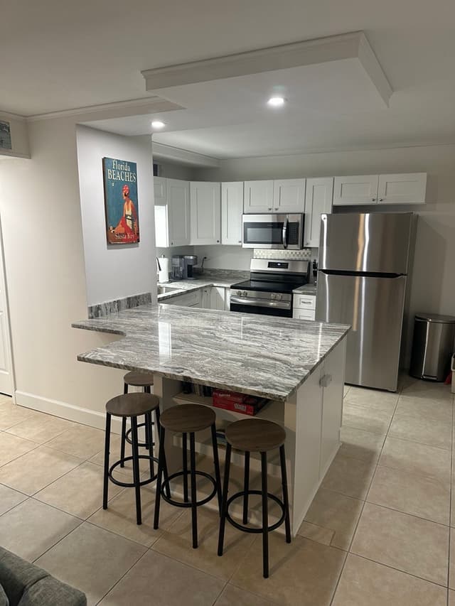 Kitchen island with seating