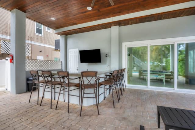 Outdoor bar for entertaining