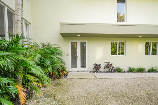 Welcoming front view of the home