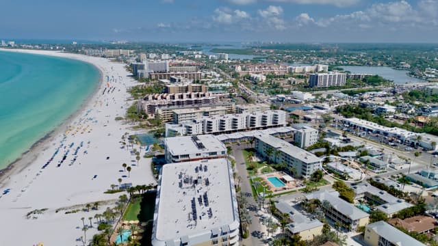 Aerial View - Sun N Sea #1 by Siesta Key Luxury Rental Properties