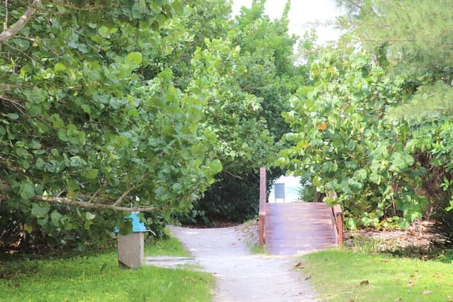 Private beach access with no streets to cross