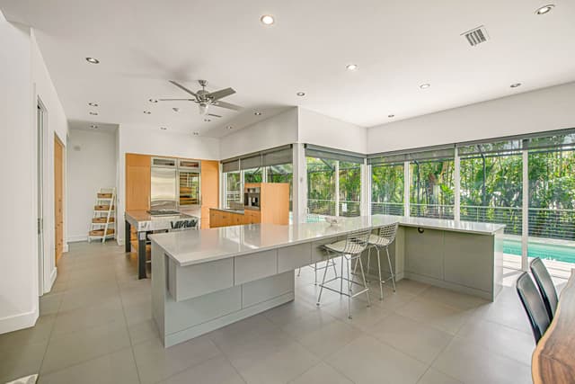 Large Kitchen Island with Seating