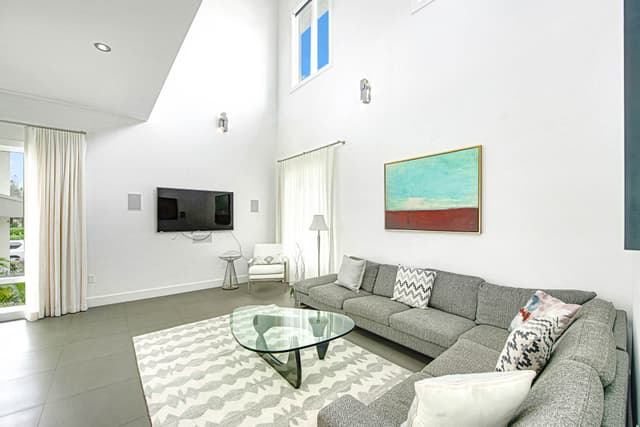 Living Room with HDTV and WiFi Throughout Home
