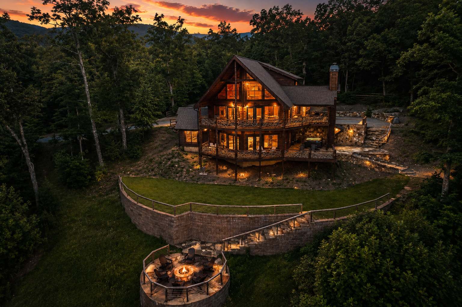 Epic Mtn Views • Hot Tub • Fire Pit • Sleeps 13 — photo 1