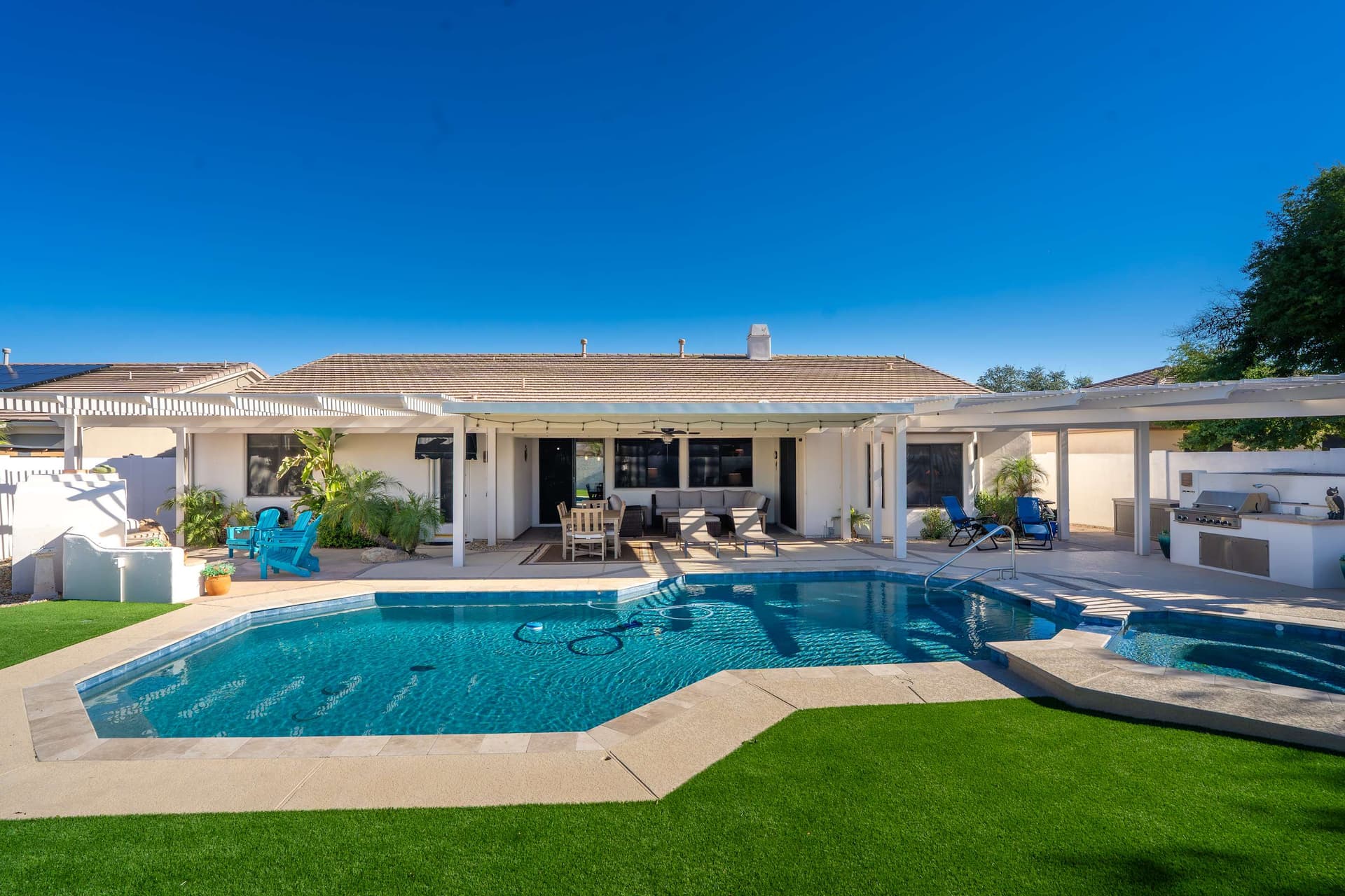 Pool & Spa • Outdoor Fireplace • BBQ • Pool Table — photo 1
