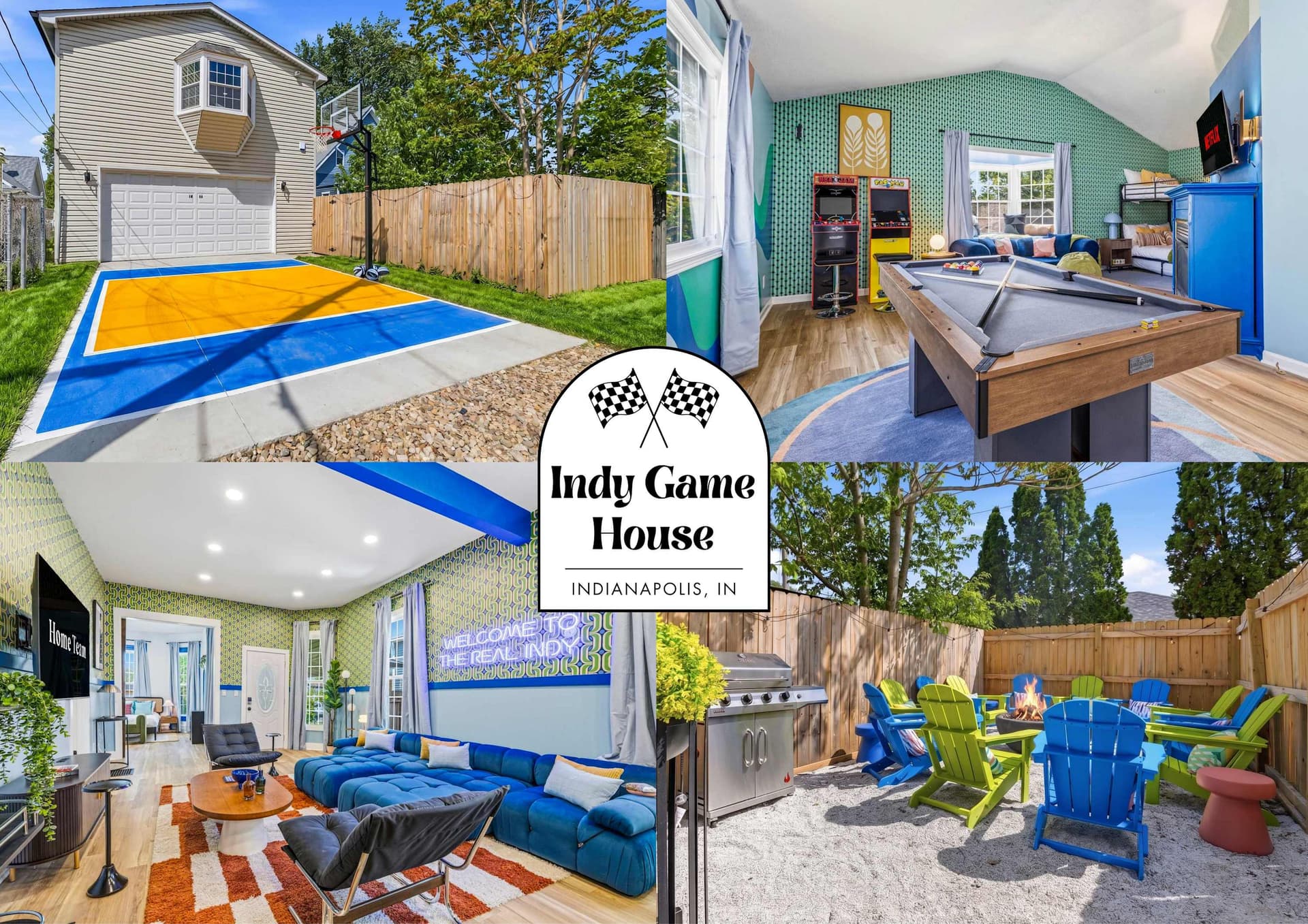 Indy Game House | Hot Tub + Basketball — photo 1