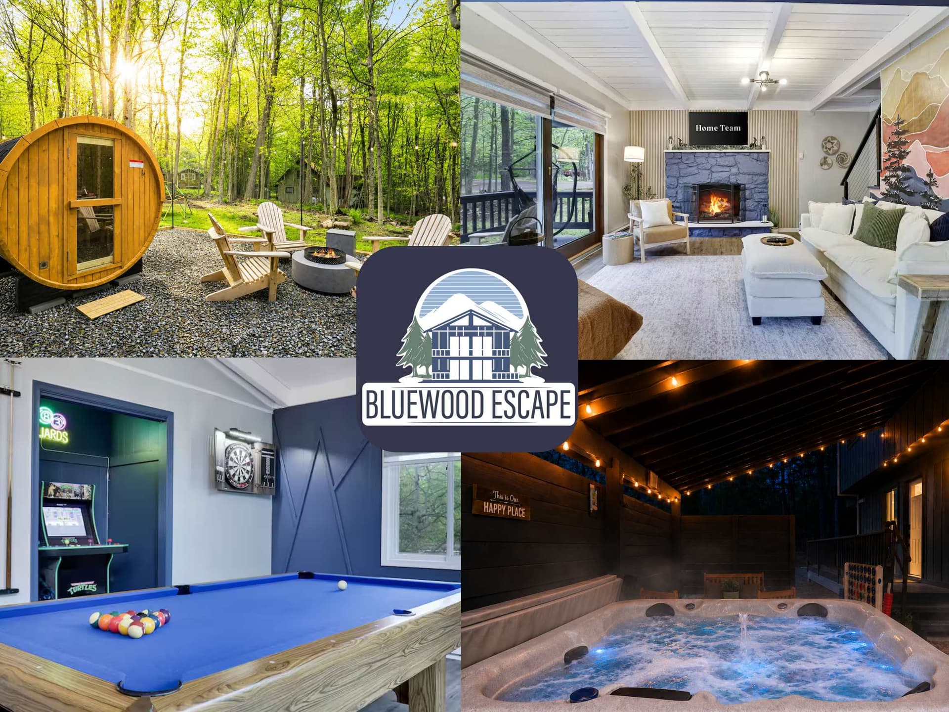 Bluewood Escape: Sauna, Hot Tub, Game Room — photo 1