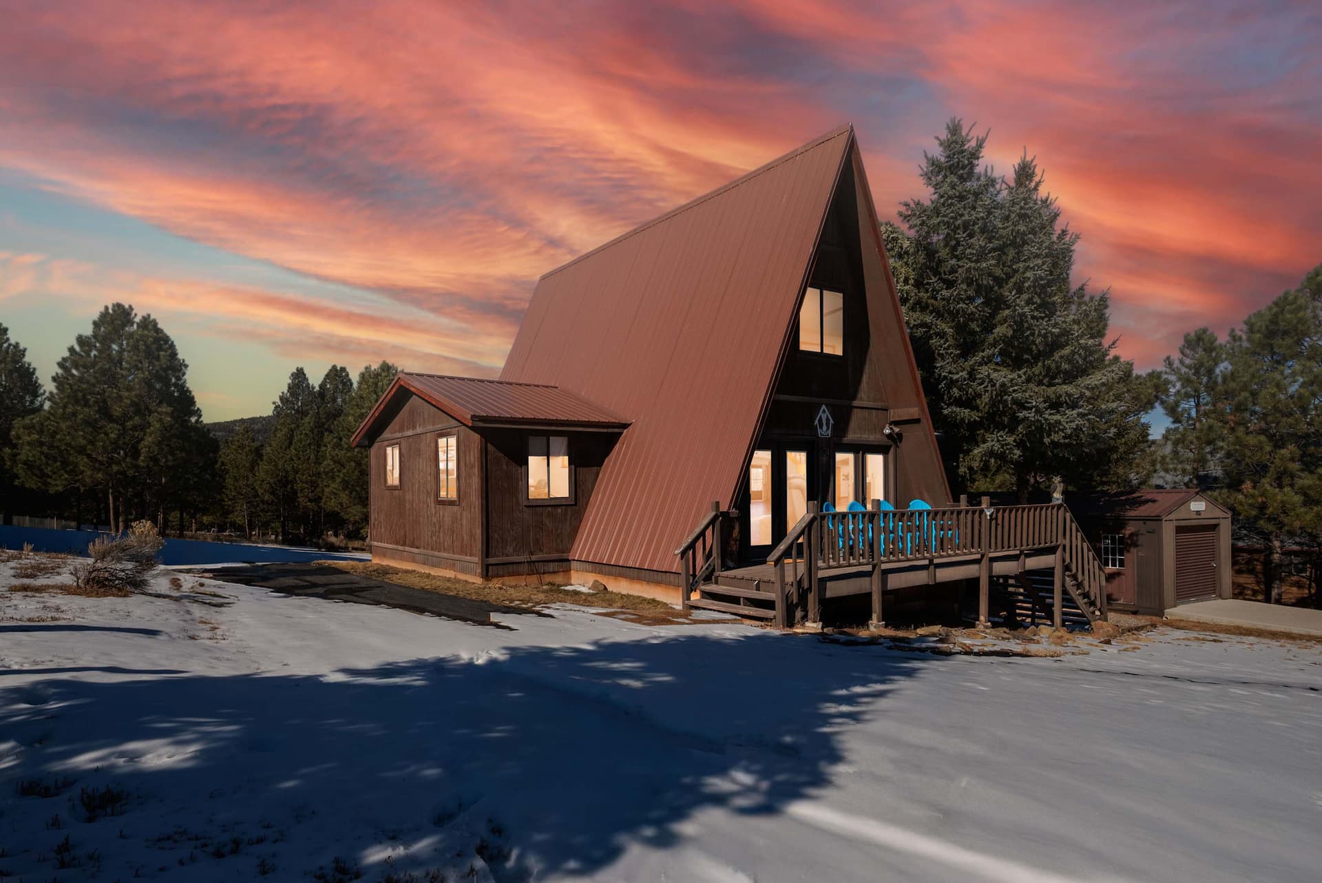 Alpenglow A-Frame | Wheeler Views & Porch Swing — photo 1