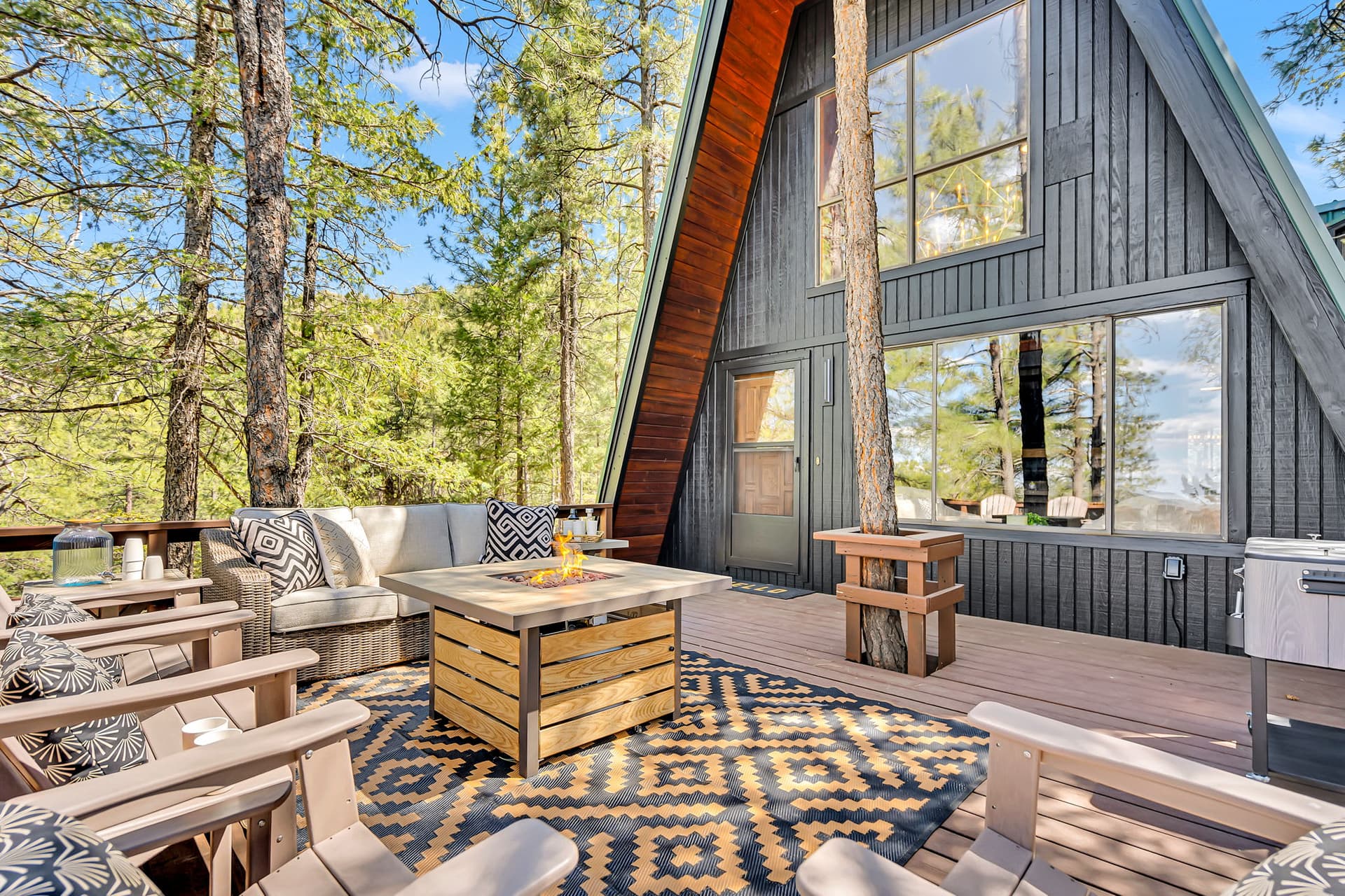 Green Roof A-Frame: Endless Views | Modern Cabin — photo 1