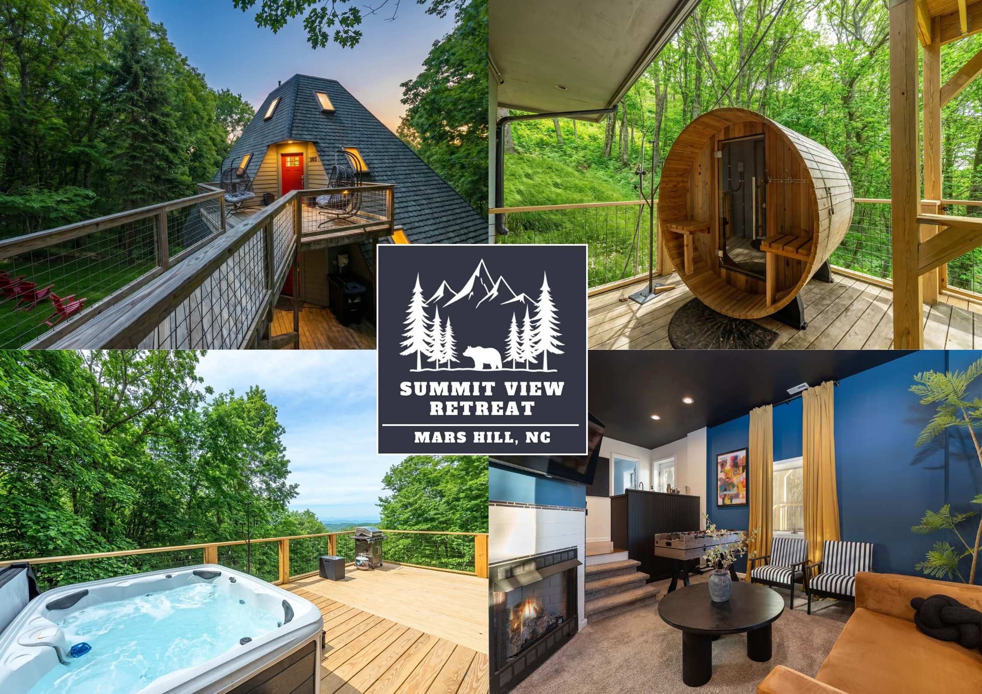 Mars Hill Retreat: Sauna, Wet Bar, Hot Tub, Views — photo 1