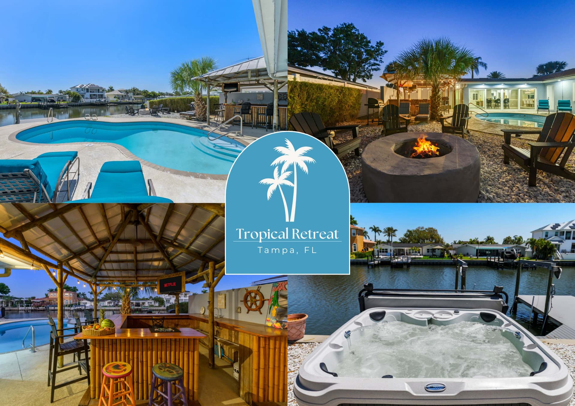 Sleeps 8! Tiki Bar~Pool~Hot Tub~Fire Pit — photo 1