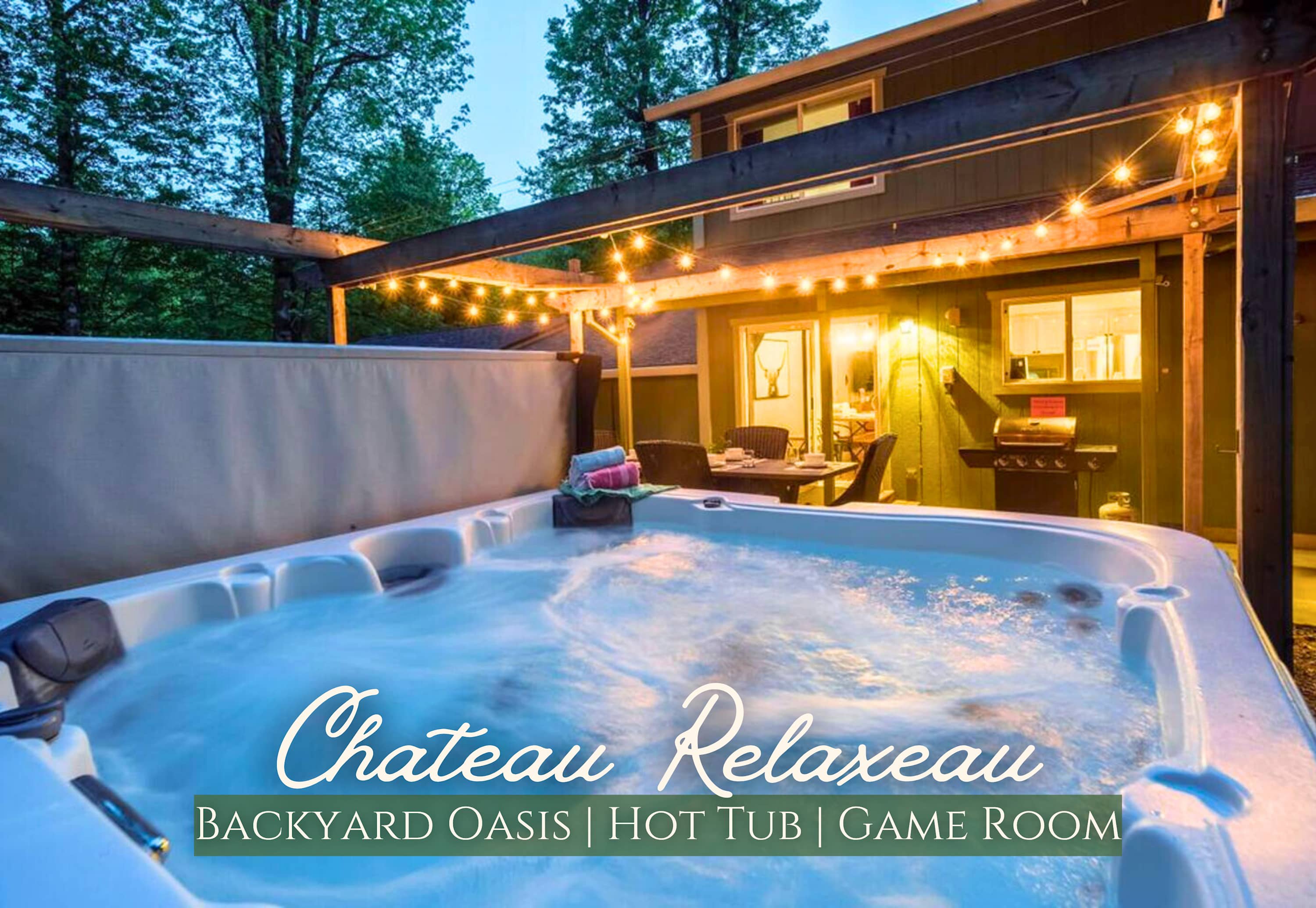 Chateau Relaxeau: Game Room Hot Tub Pet Friendly — photo 1
