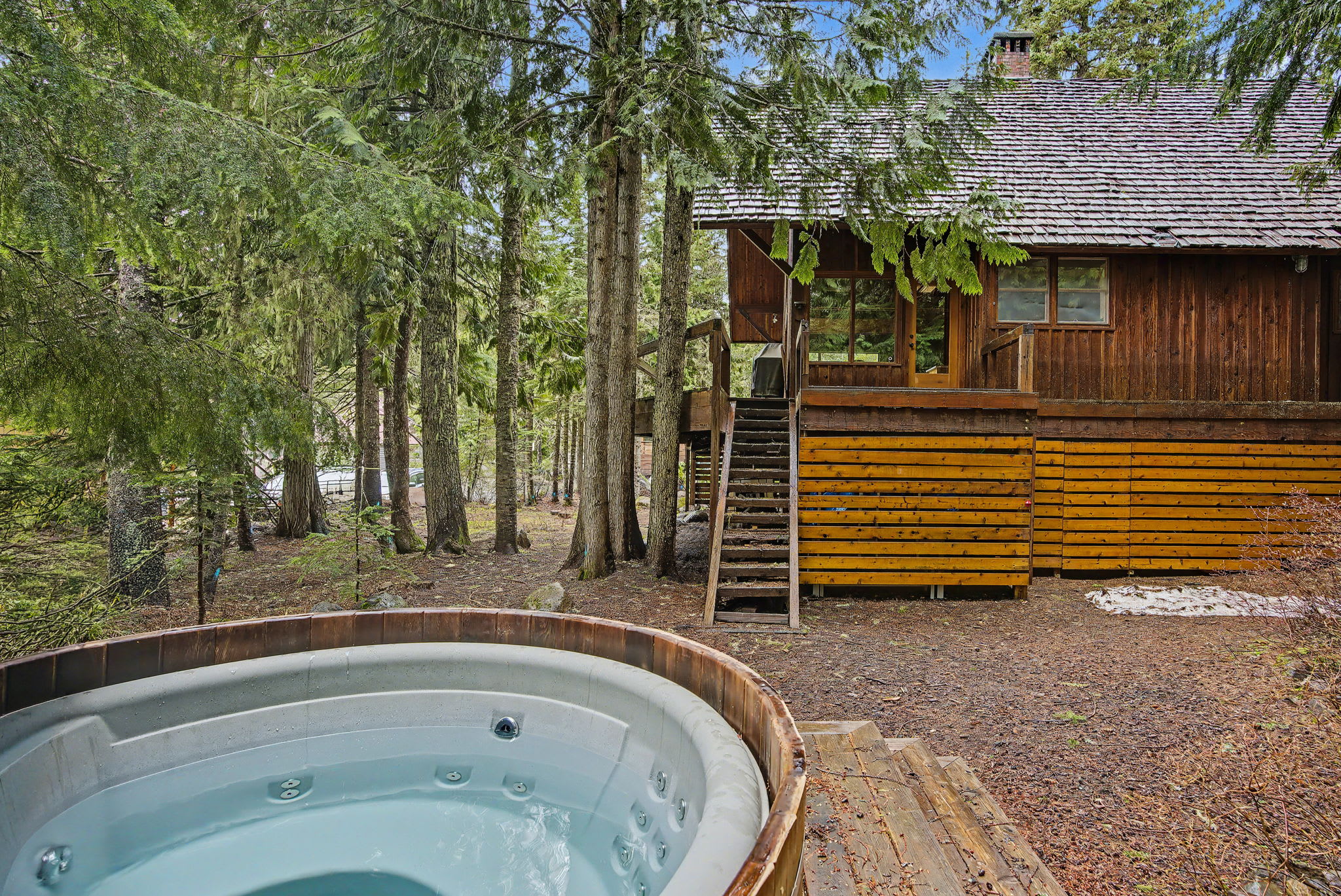Holzhutte - Mid-century alpine retreat - Hot tub — photo 4