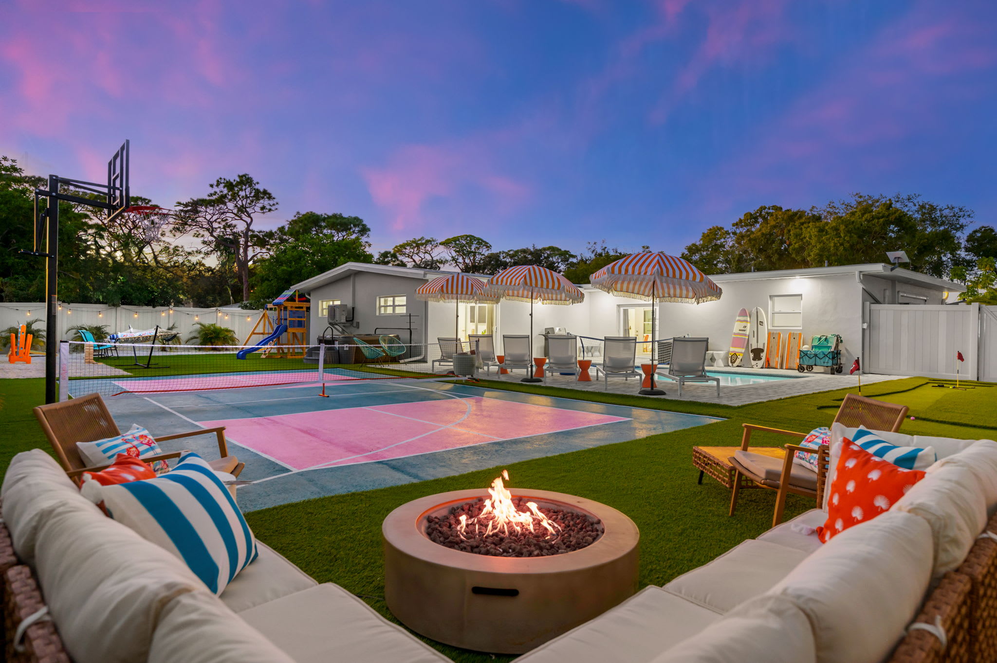 Sports Court • Playground • Putt Putt • Spa • Pool