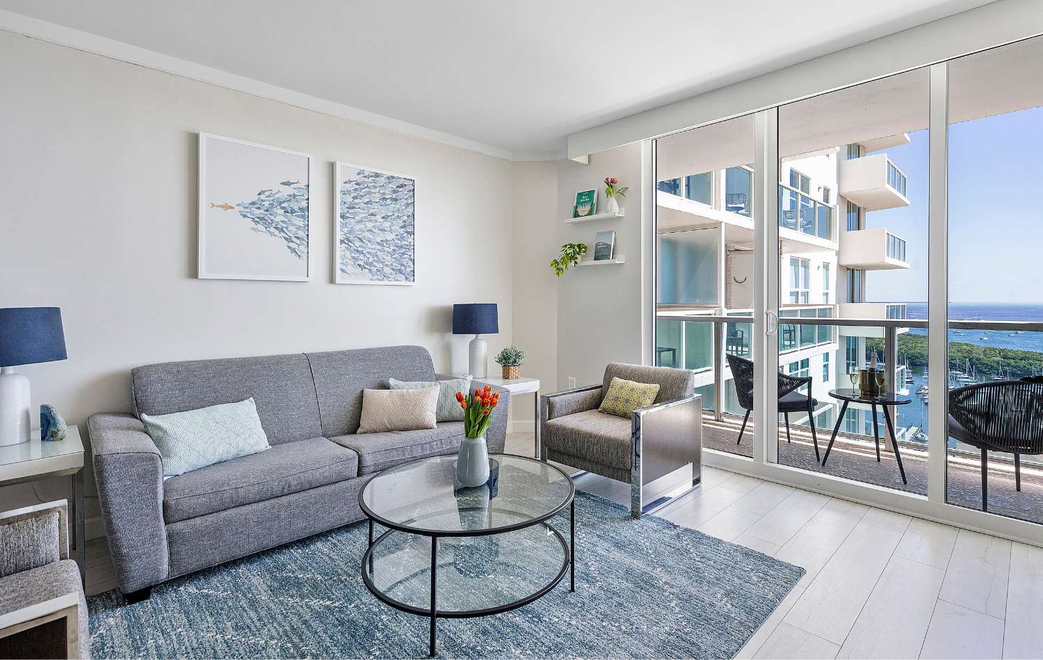Blue Velvet Modern Unit | Coconut Grove Escape