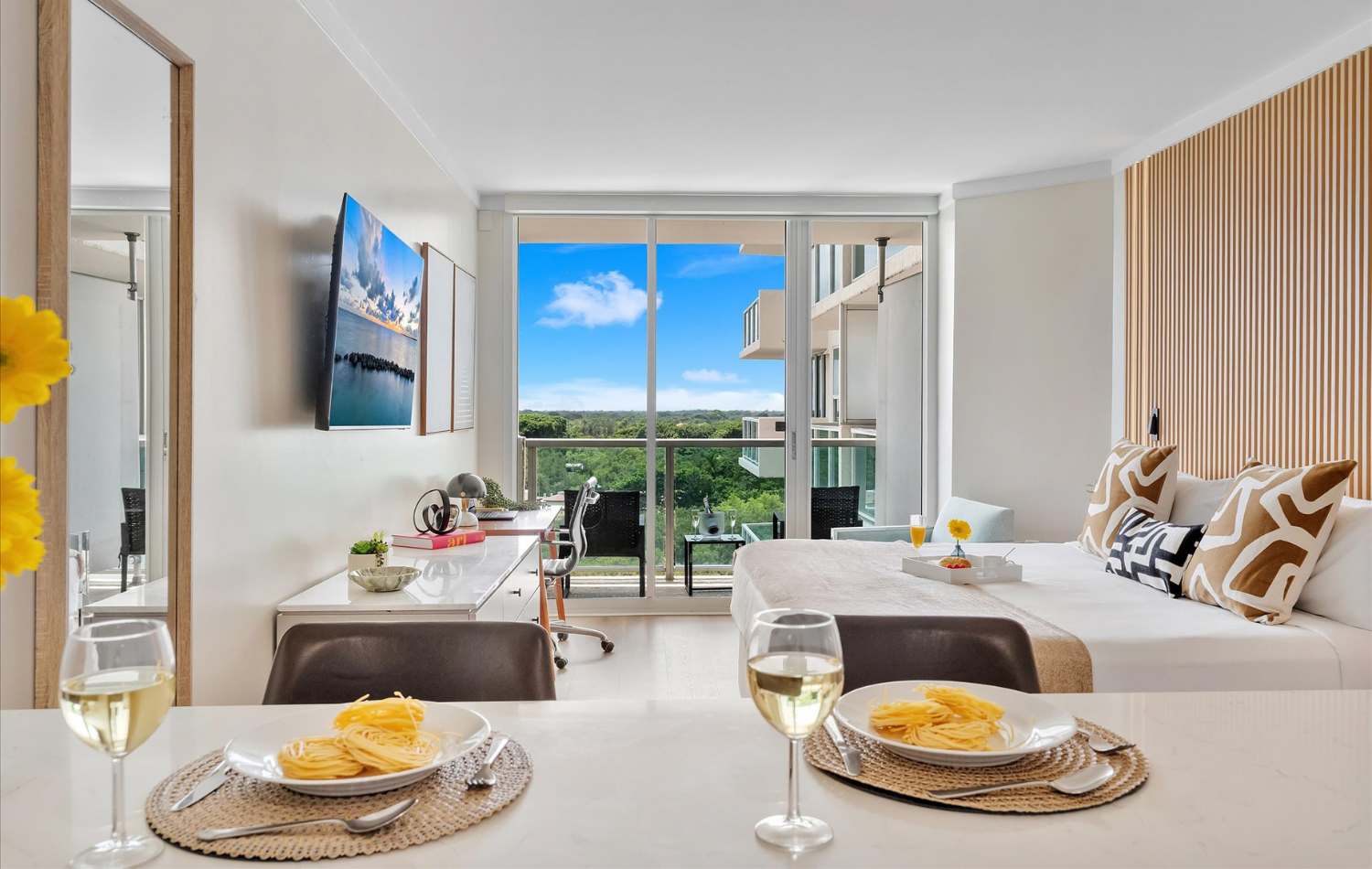 Bay View Studio Suite with Private Balcony