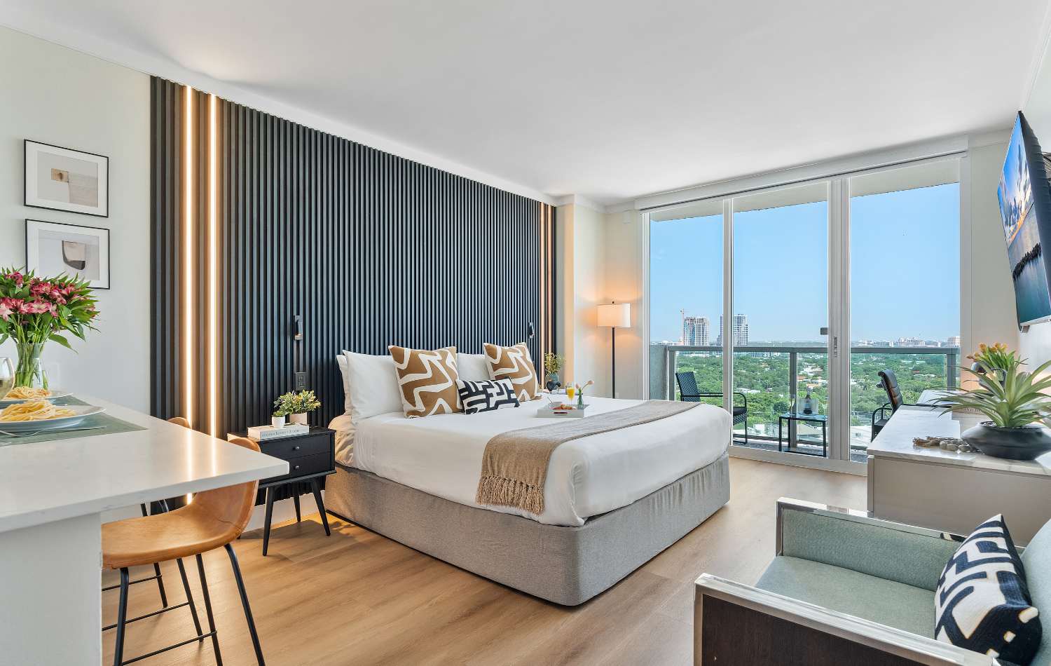 Sleek Coconut Grove Unit | Bay View Pool