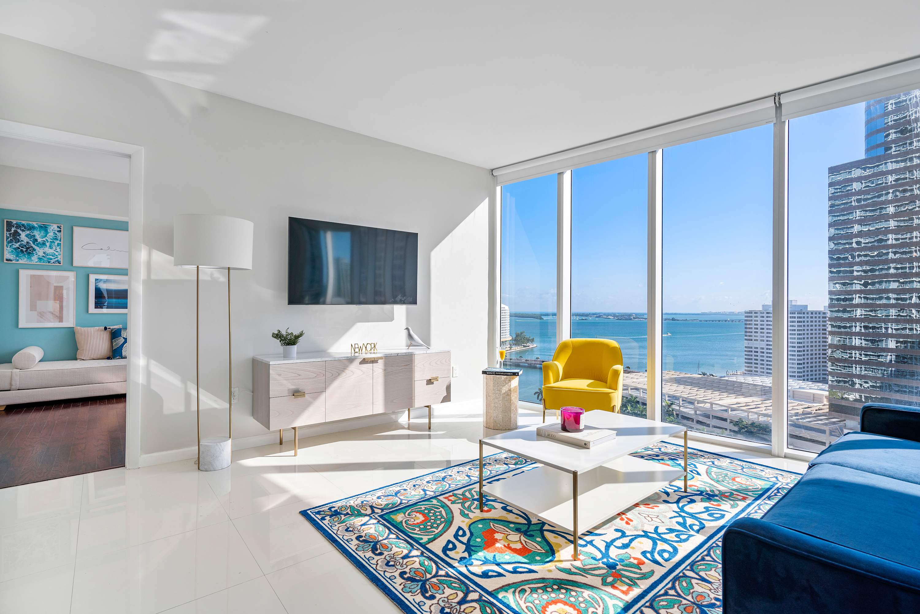 Living Room, Heart of Brickell | Spacious 2BR Near City Centre