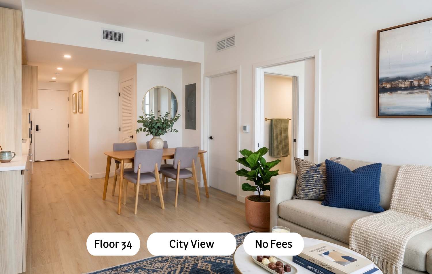 Modern Downtown Suite with Full Amenity Access