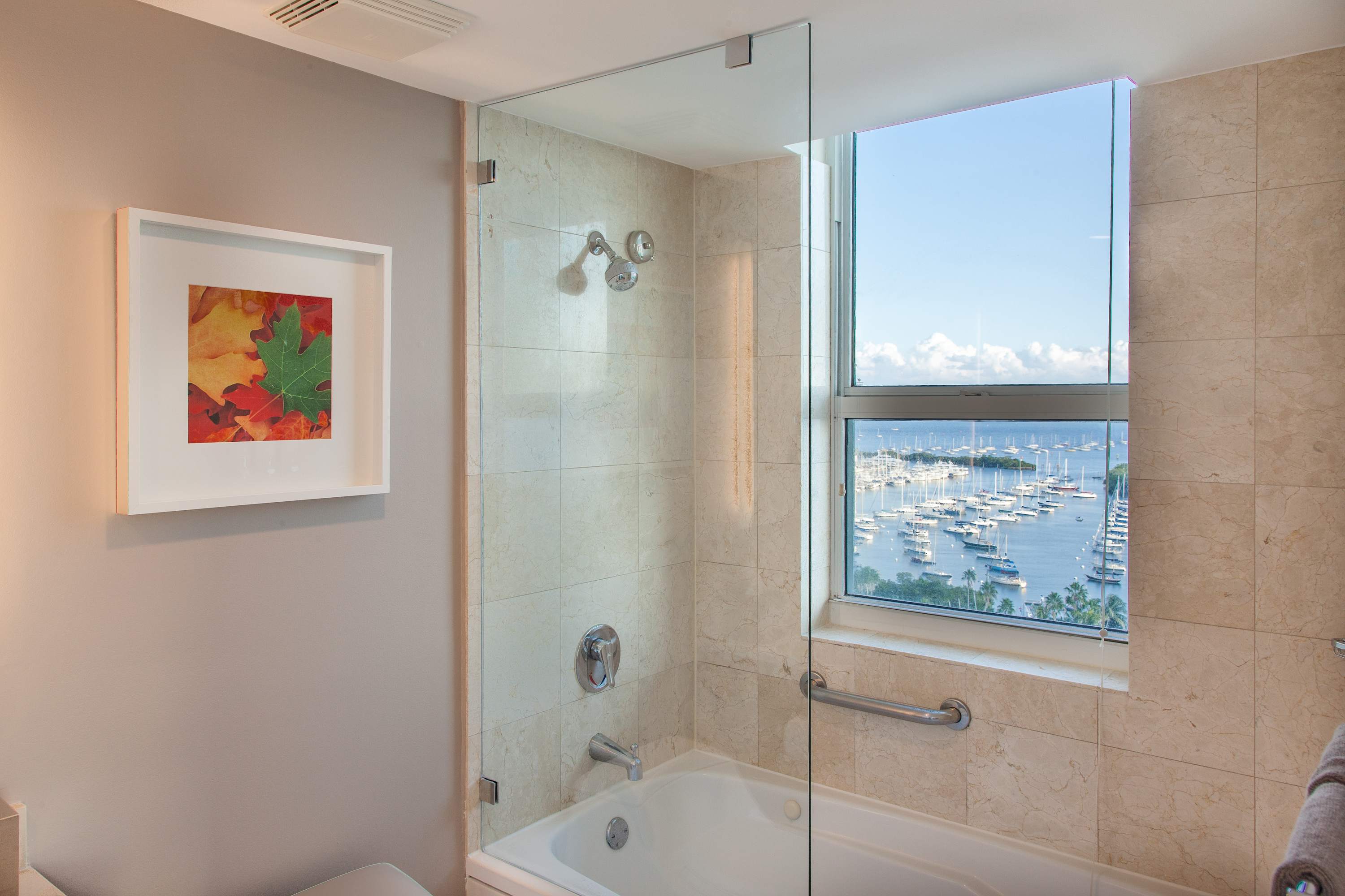 Bathroom 1, Modern Grove Apartment with Beautiful Bay Views