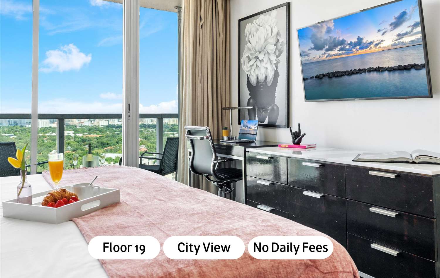 Grove Studio Oasis | Balcony & Full Kitchen