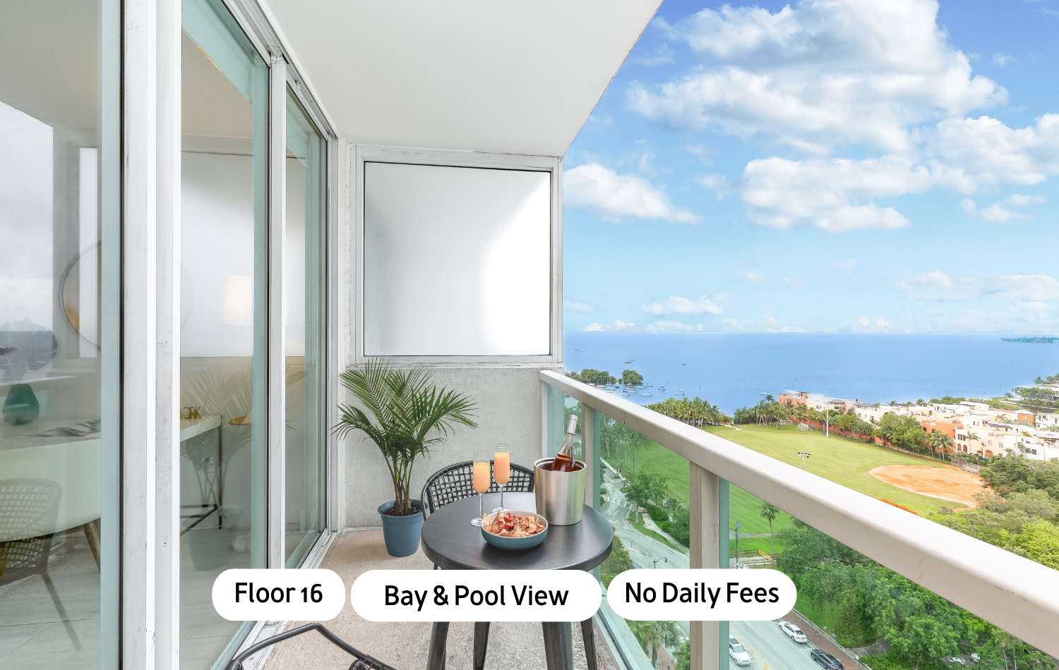 Teal Headboard Studio | Coconut Grove Bay Views